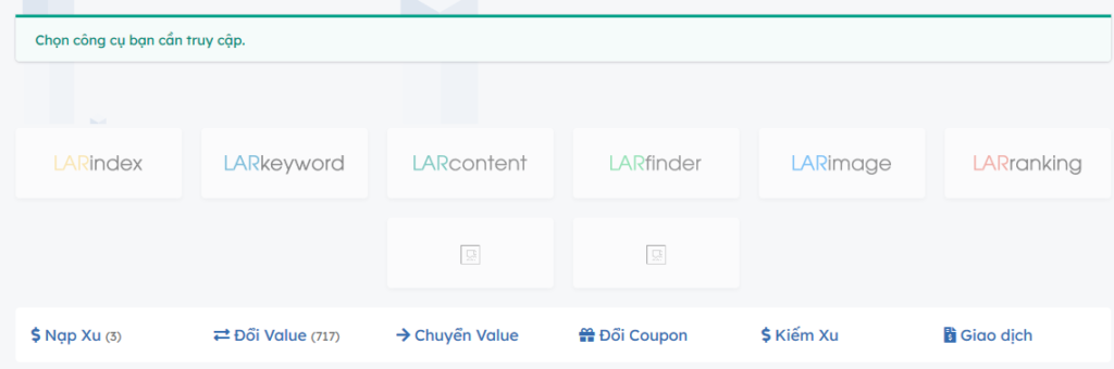 phần mềm index google lar.vn