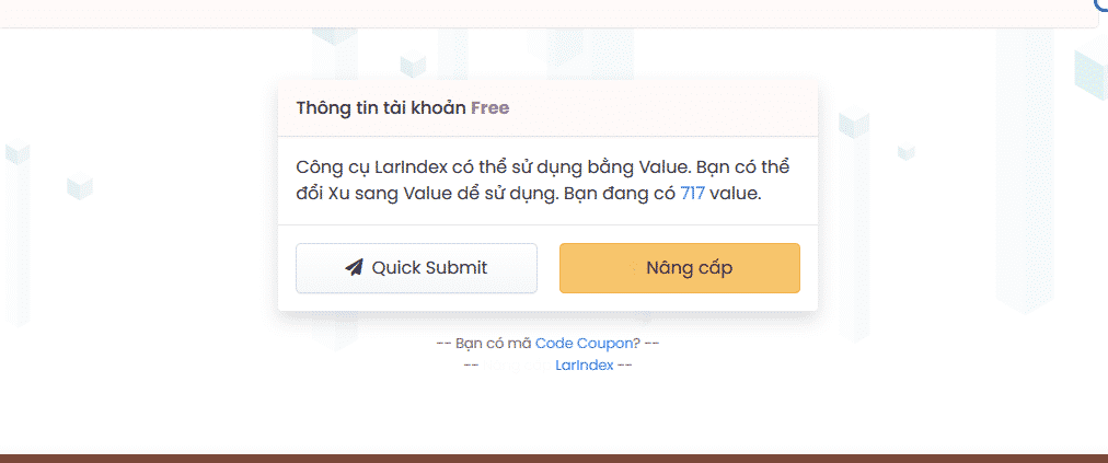 phần mềm index google lar.vn