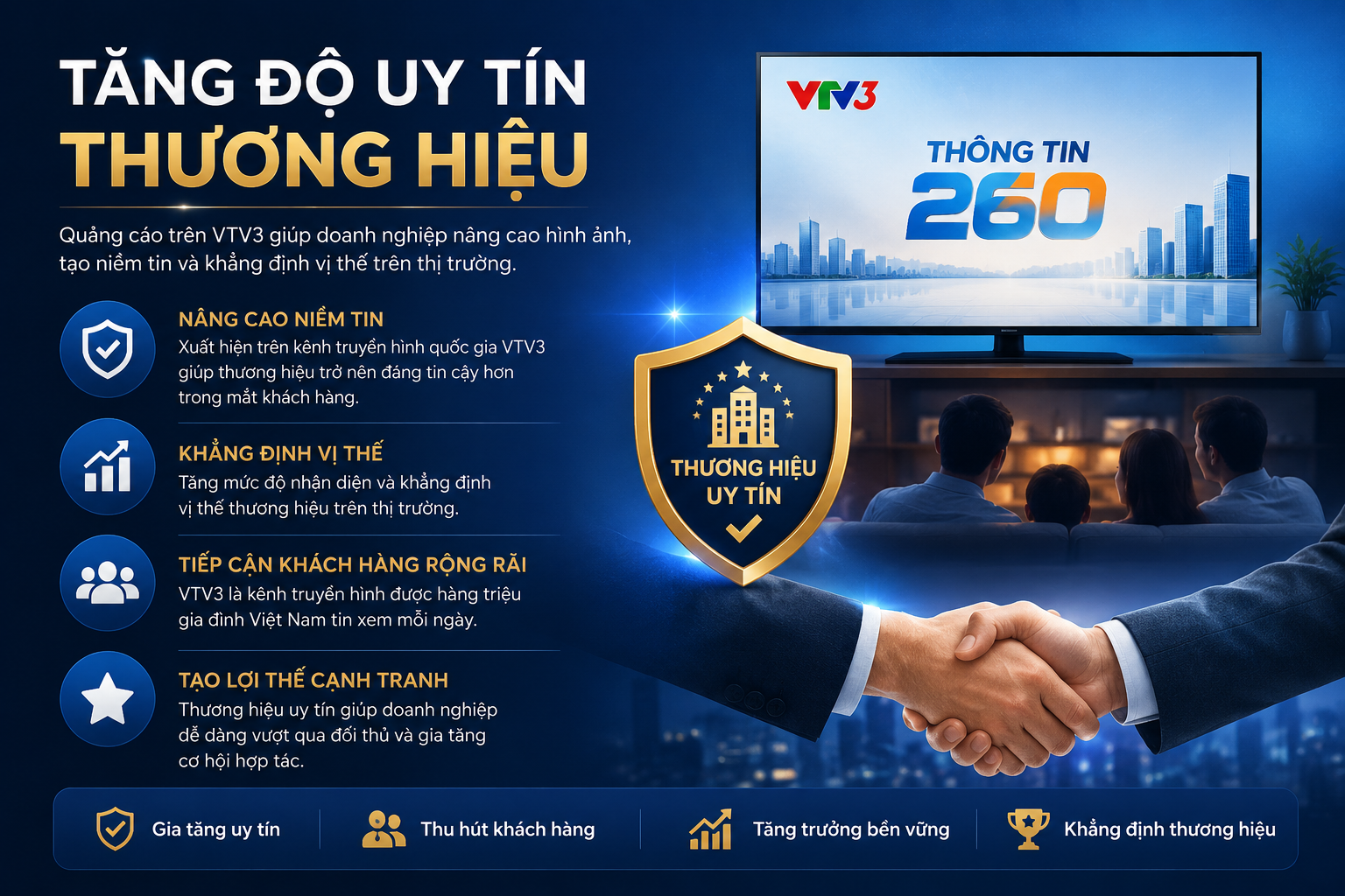 Tăng độ uy tín thương hiệu