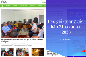 Báo giá quảng cáo báo 24h.com.vn 2023