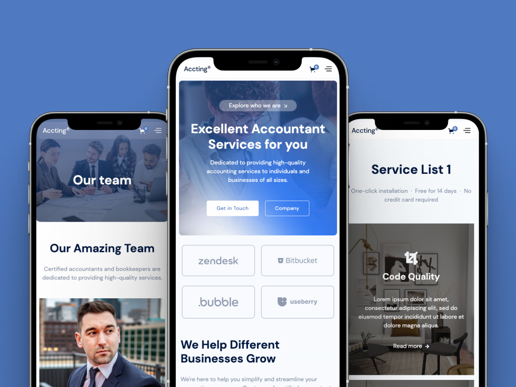 Dịch vụ thiết kế website kế toán