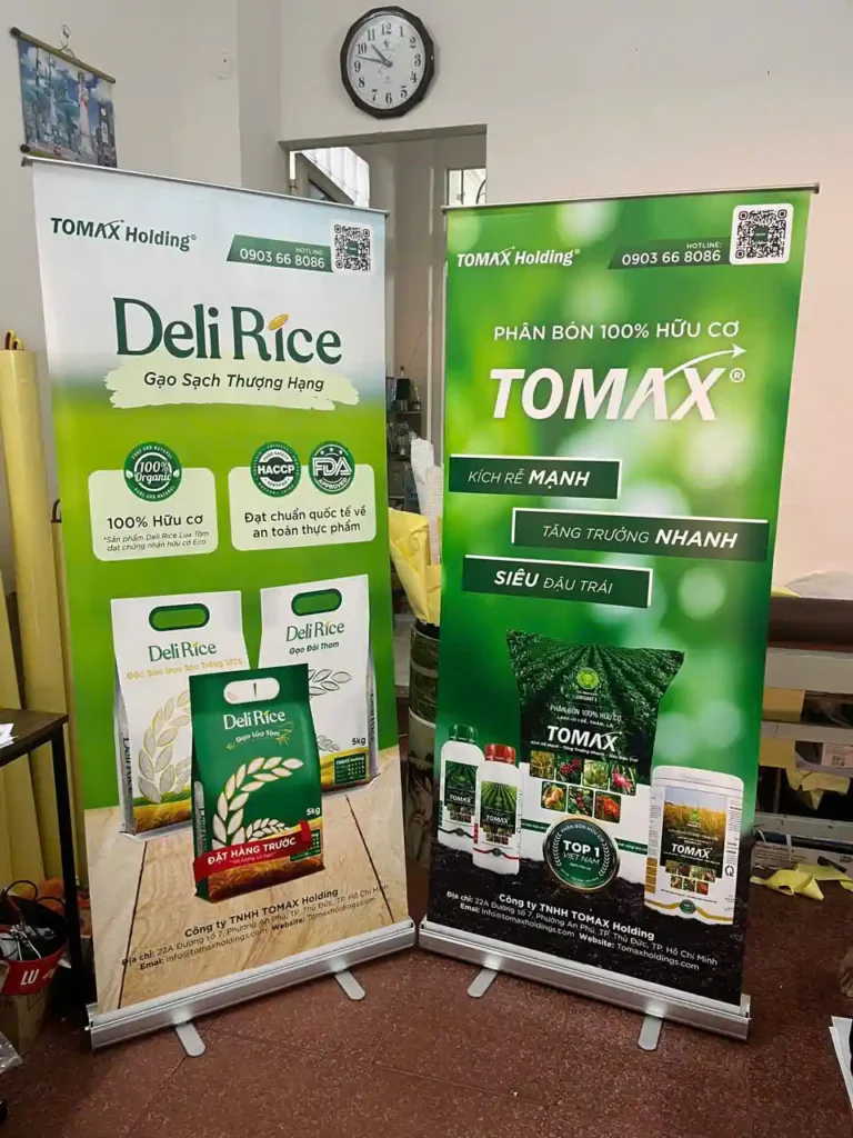 Quảng cáo standee thang máy