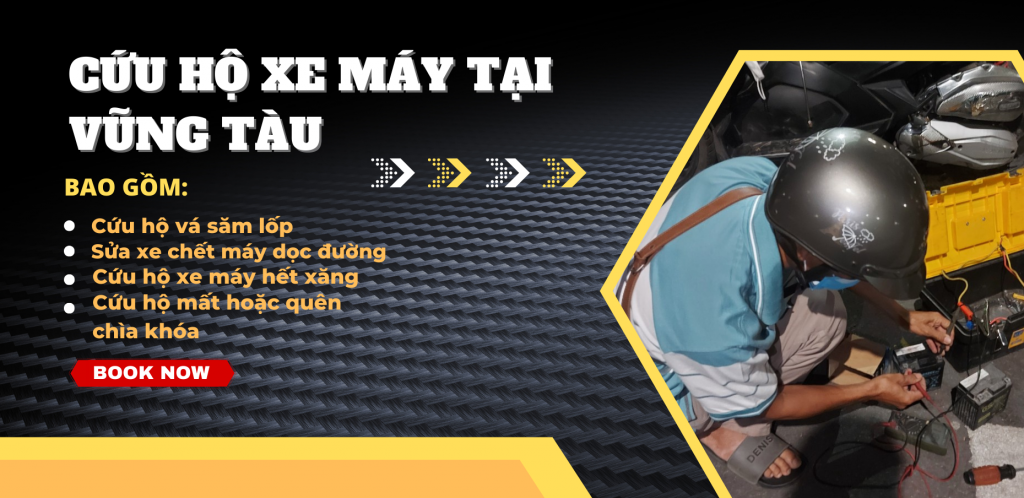 Cứu hộ xe máy Bà Rịa Vũng Tàu lưu động, chất lượng tốt #1