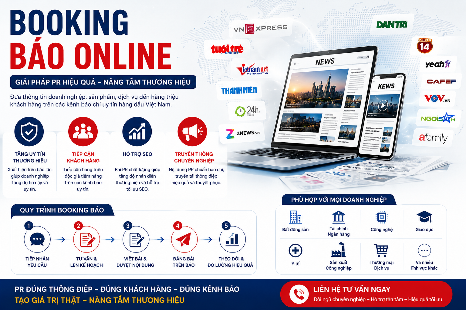 Booking báo online