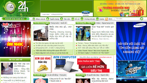 Quảng cáo banner trên báo điện tử