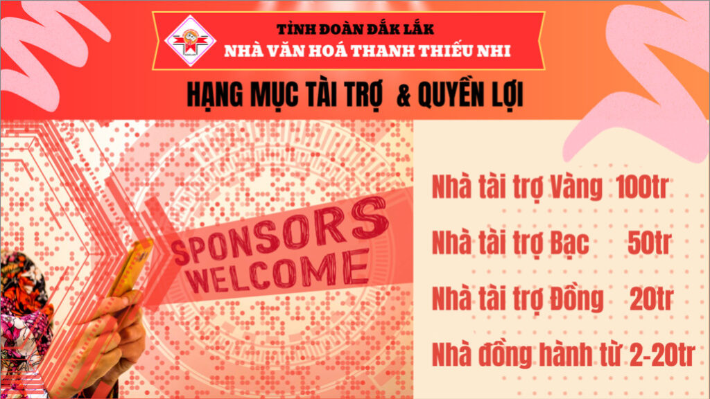 Quyền lợi tài trợ cuộc thi Tìm kiếm Tài năng Nhí Tỉnh Đắk Lắk 2024