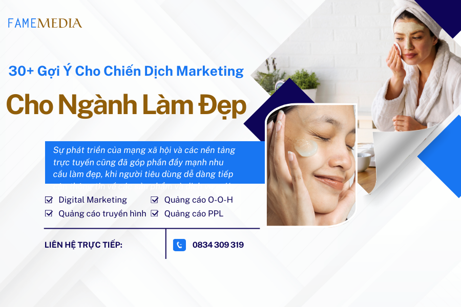 30+ Gợi Ý Cho Chiến Dịch Marketing cho ngành làm đẹp