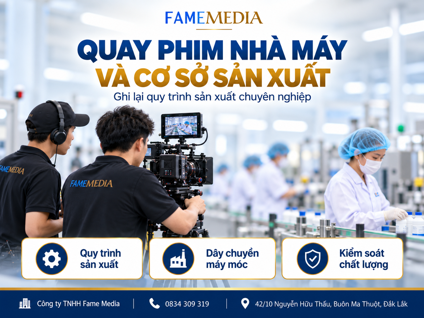 Quay phim nhà máy và cơ sở sản xuất