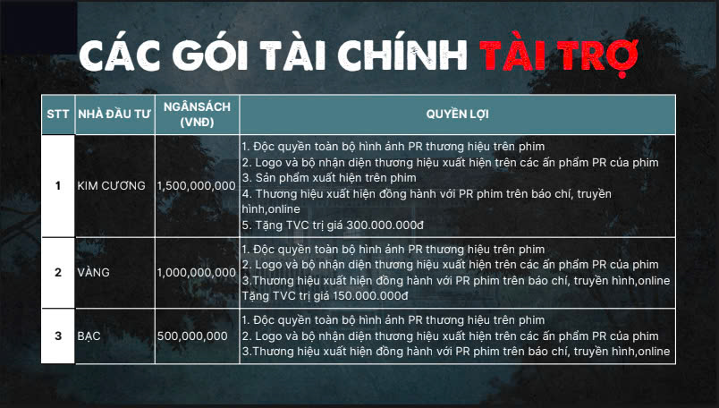 Các gói tài trợ