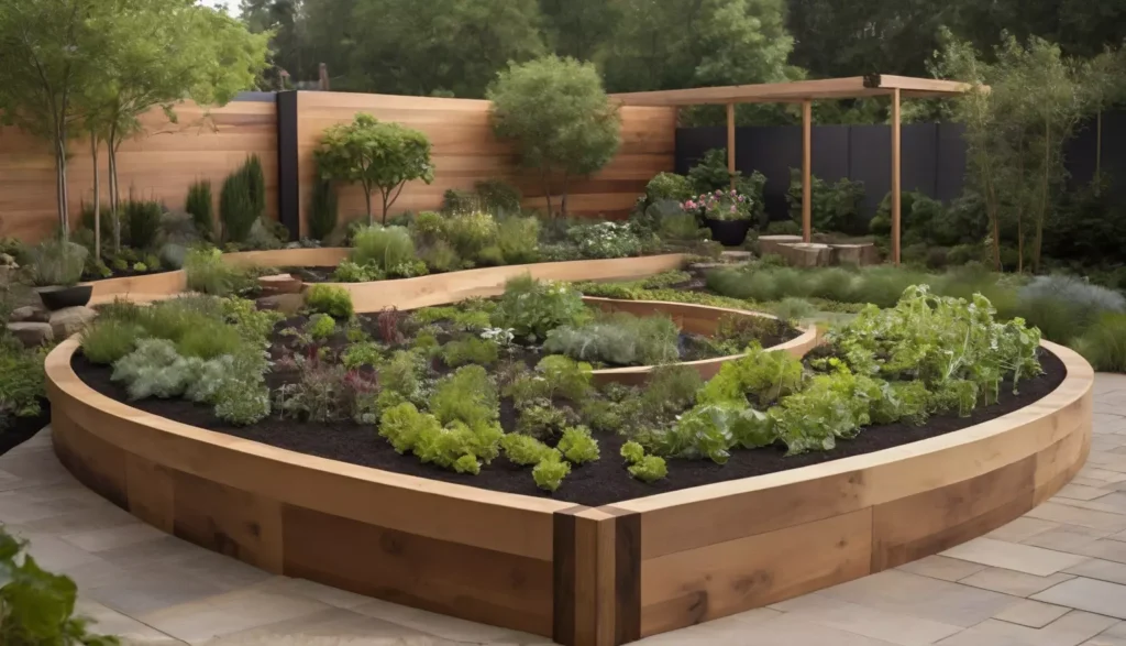 Mẫu thiết kế sân vườn trồng rau