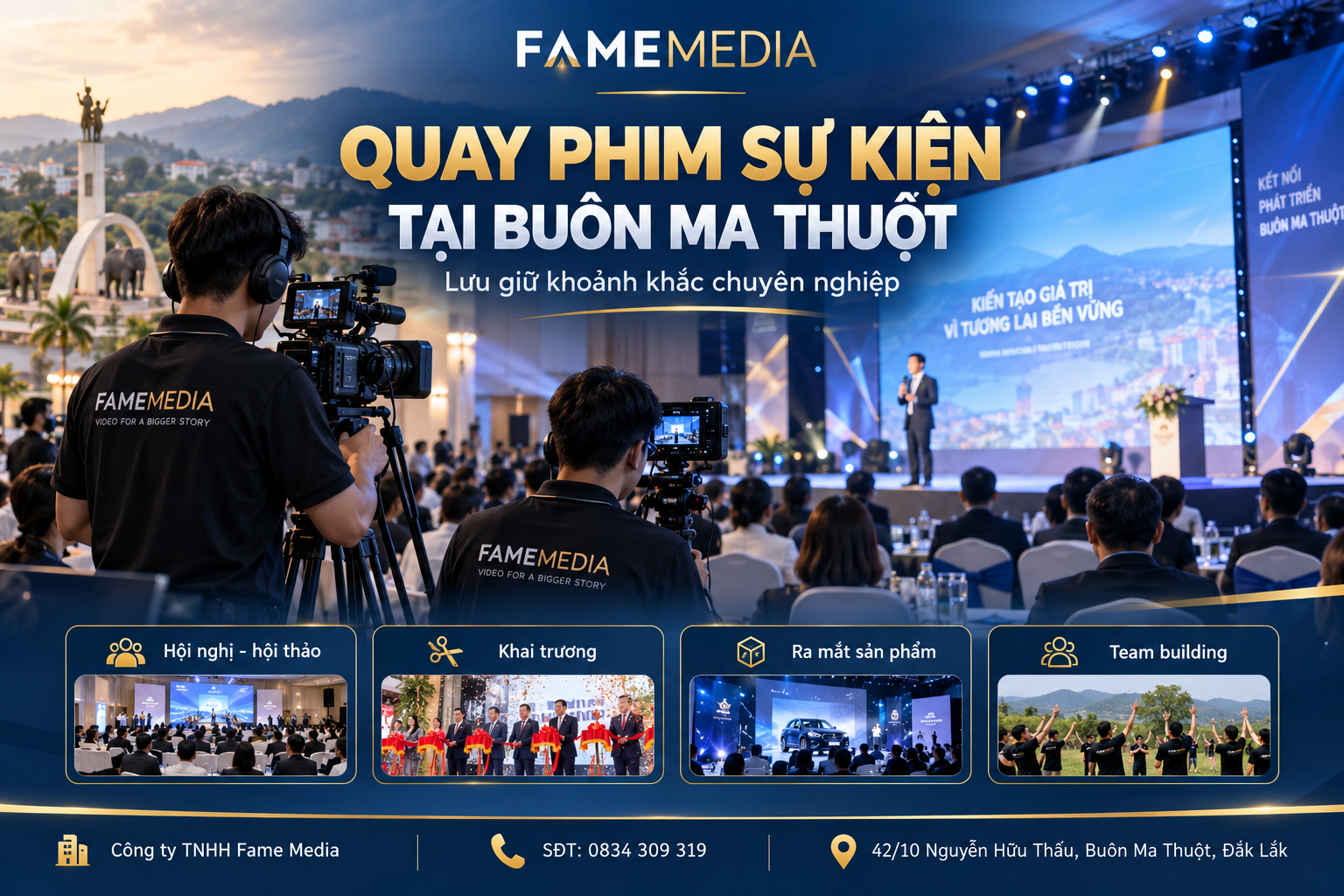 Quay phim sự kiện tại Buôn Ma Thuột 