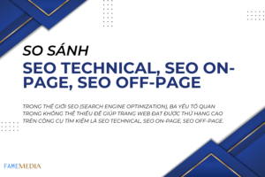 SEO Technical, SEO On-page, SEO Off-page