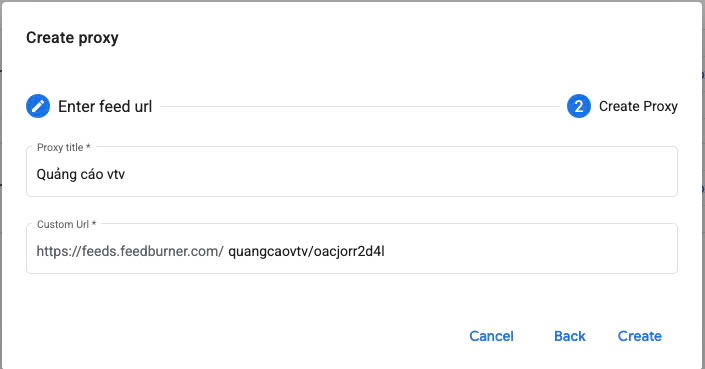Hoàn thành bước cuối để Google index