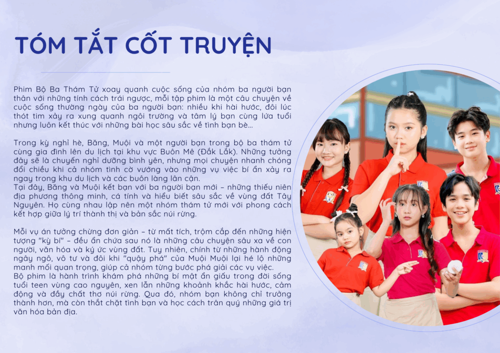 Nội dung, thông điệp và ý nghĩa của Bộ Ba Thám Tử