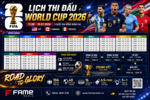 thiết kế poster kích thước ngang lịch thi đấu world cup 2026 đăng website, thông tin sđt, website