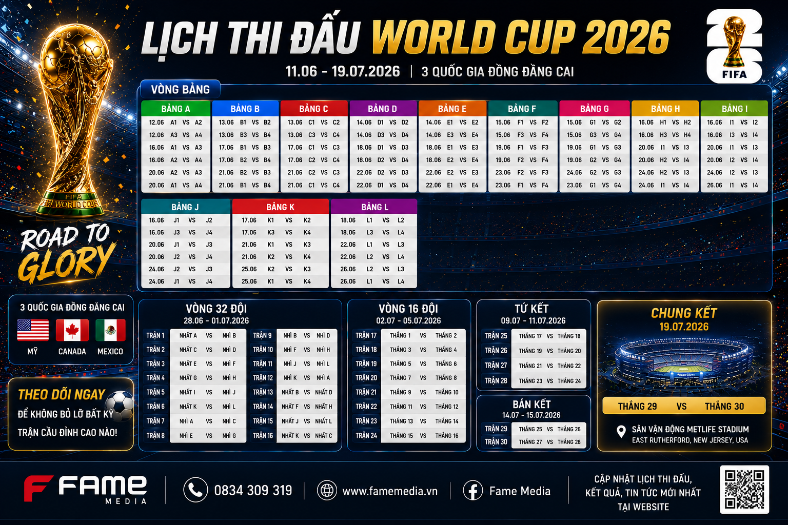 Tải Lịch Thi Đấu World Cup 2026 PDF Và Excel