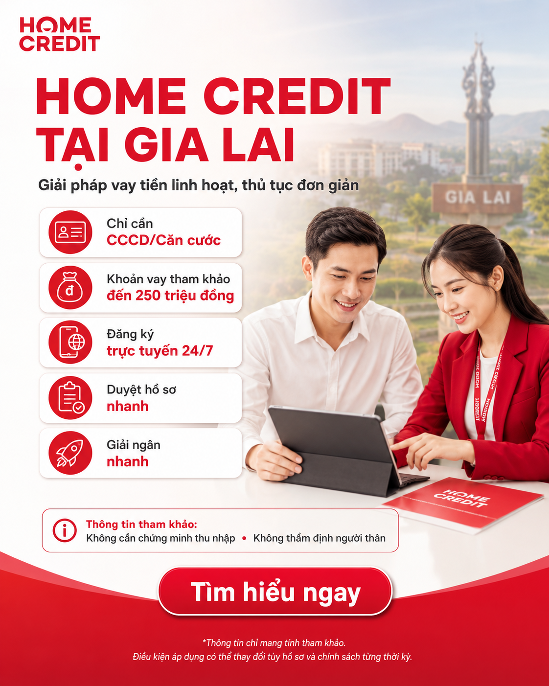vay tiền Home Credit tại Gia Lai