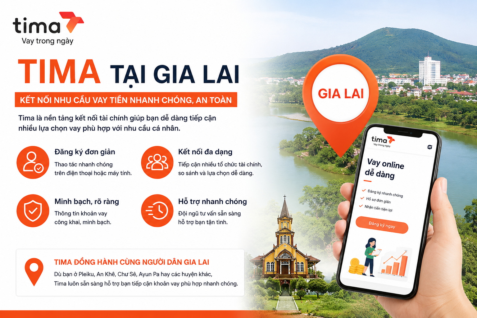 vay tiền Tima tại Gia Lai