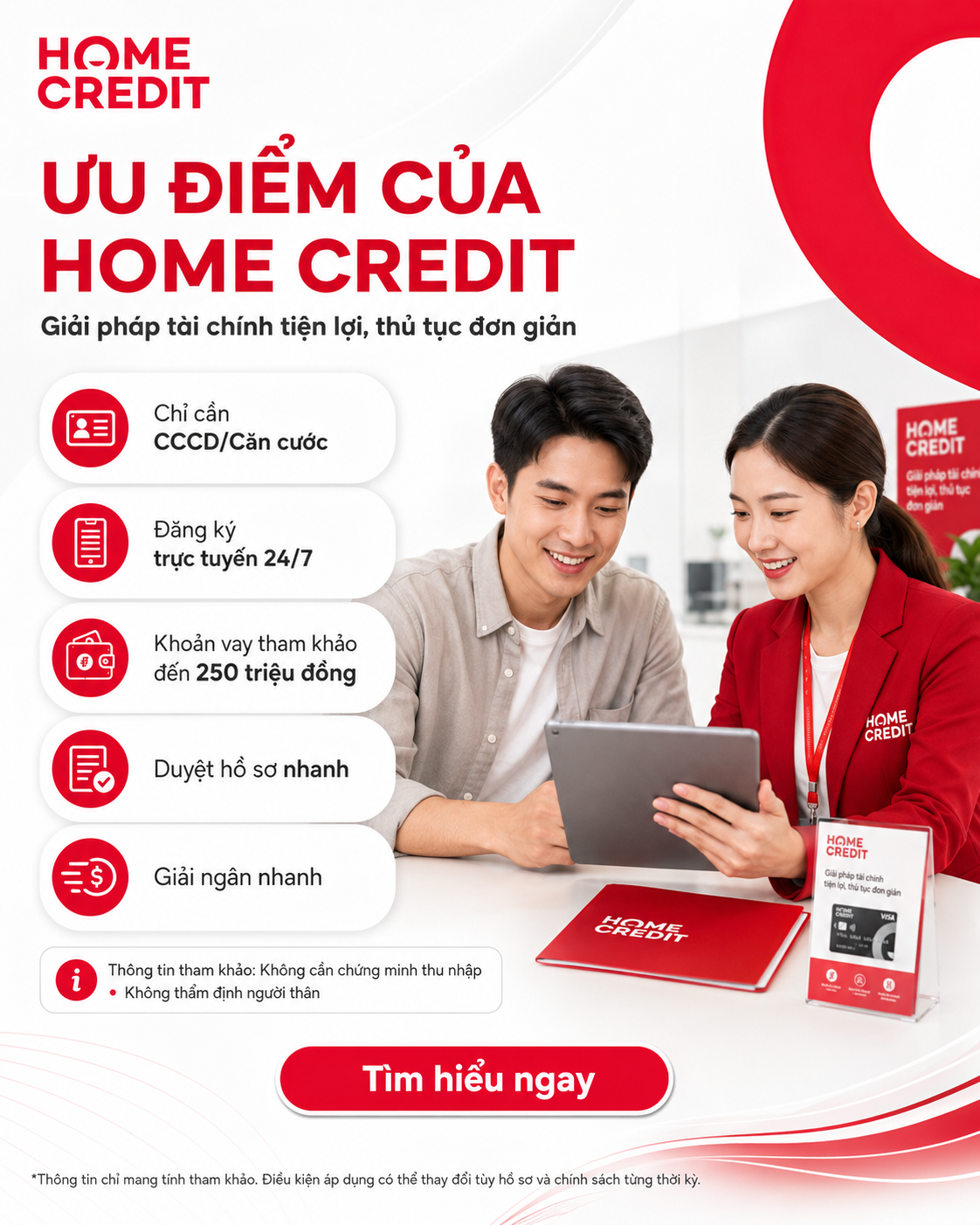 Ưu điểm của Home Credit