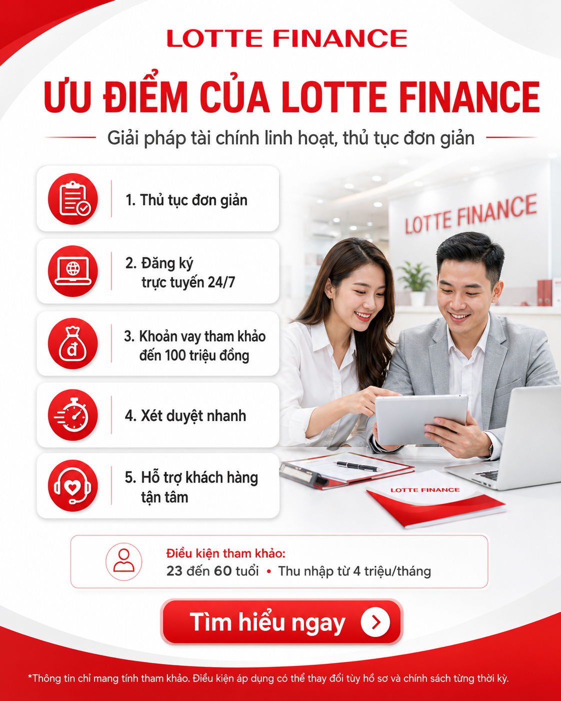 Ưu điểm của Lotte Finance