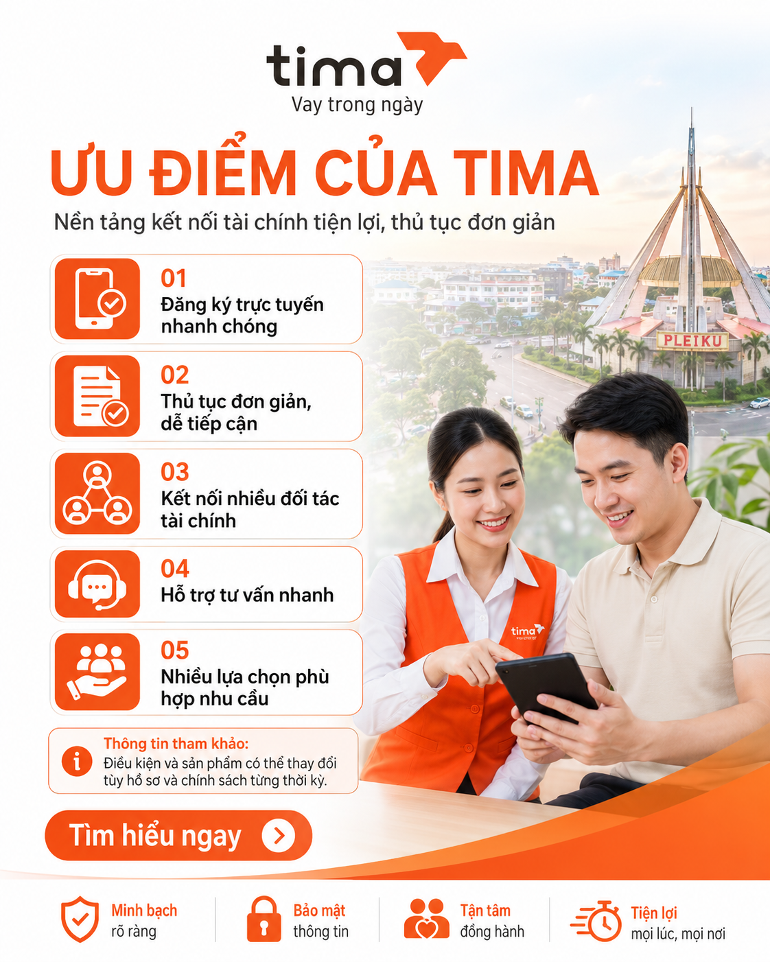 Ưu điểm của Tima
