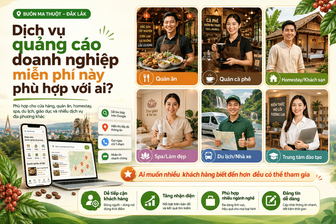 Dịch vụ quảng cáo doanh nghiệp miễn phí này phù hợp với ai?