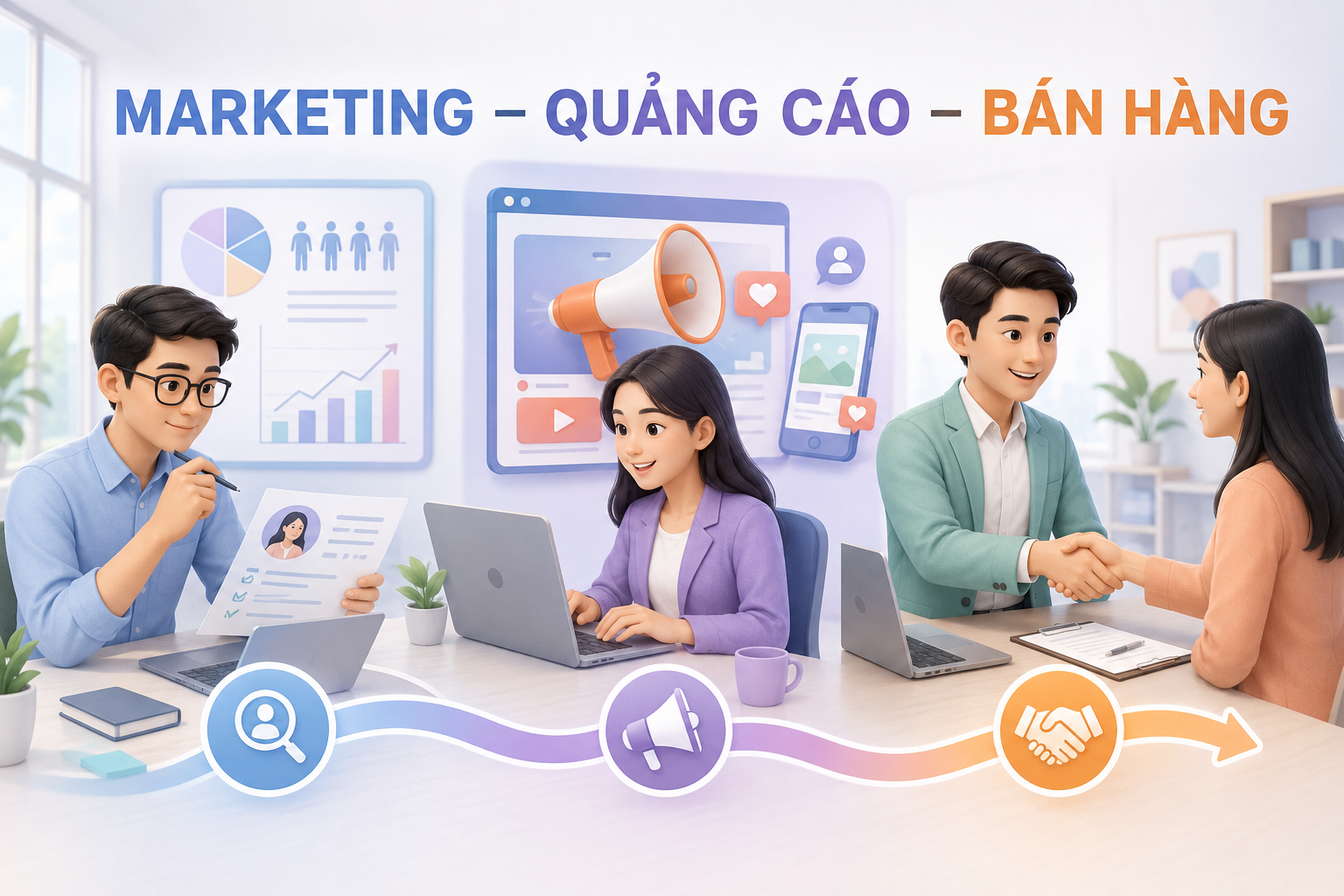 Marketing khác quảng cáo và bán hàng như thế nào