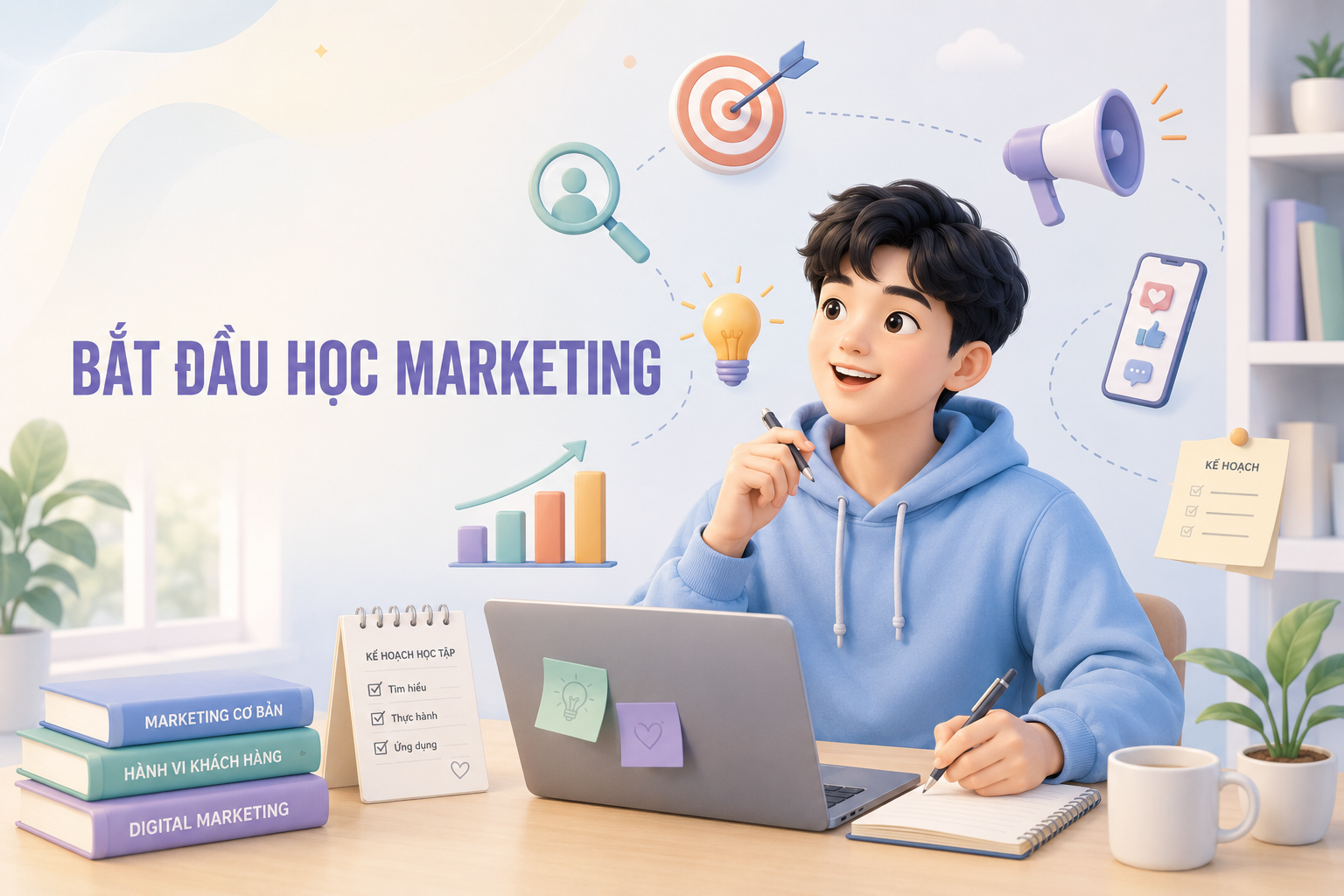 Người mới muốn học marketing