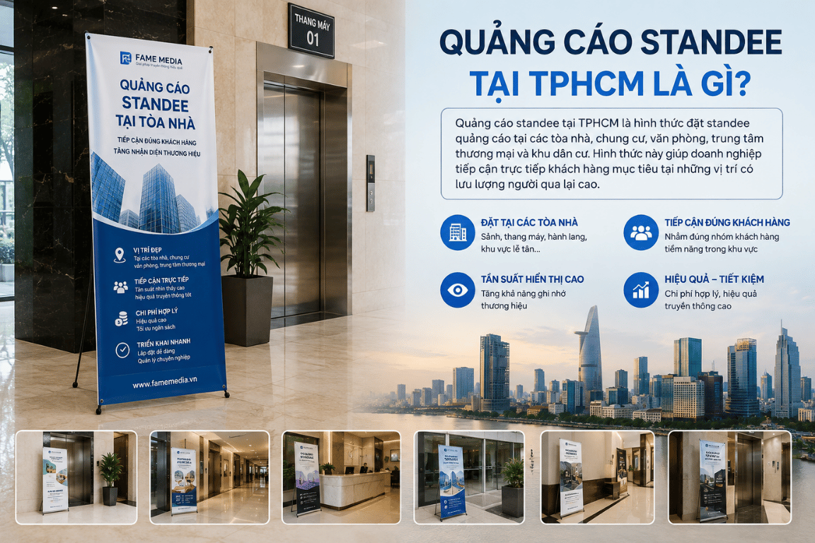 Quảng cáo standee tại TPHCM là gì