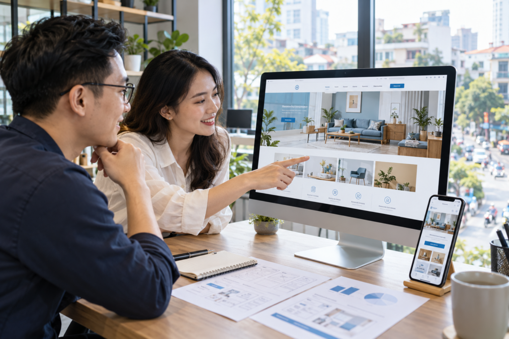 Giải pháp tối ưu cho doanh nghiệp khi lựa chọn thiết kế website Hà Nội