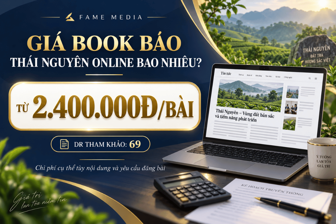 Giá book báo Thái Nguyên online bao nhiêu