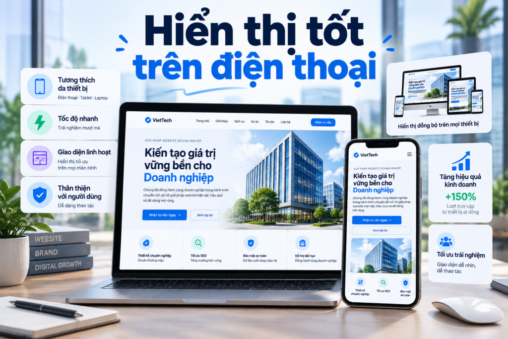 Hiển thị tốt trên điện thoại
