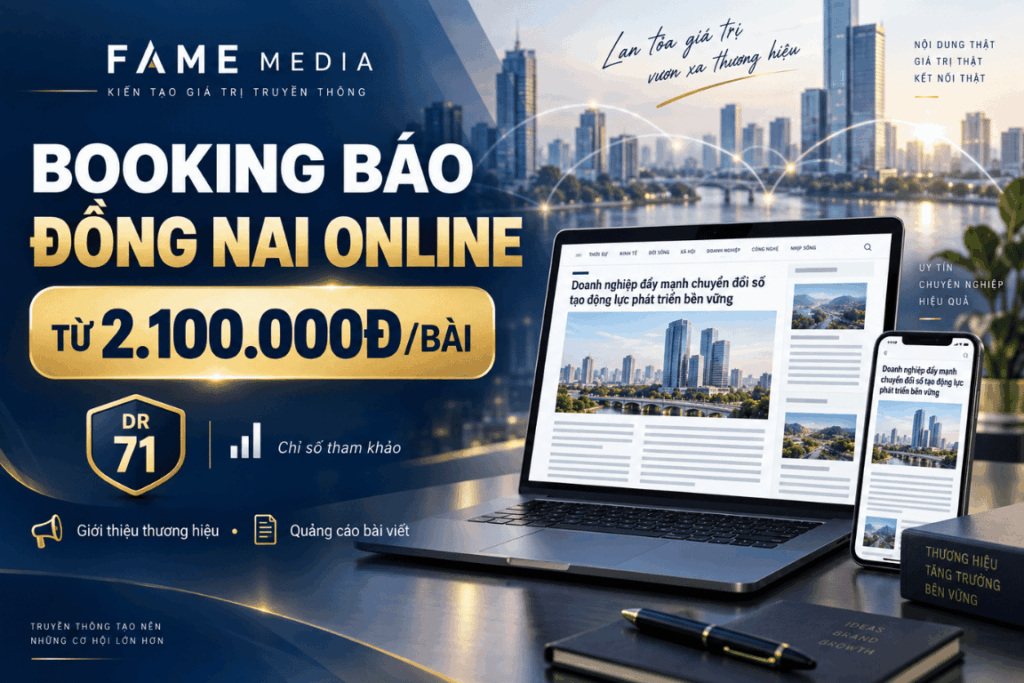 booking báo Đồng Nai online
