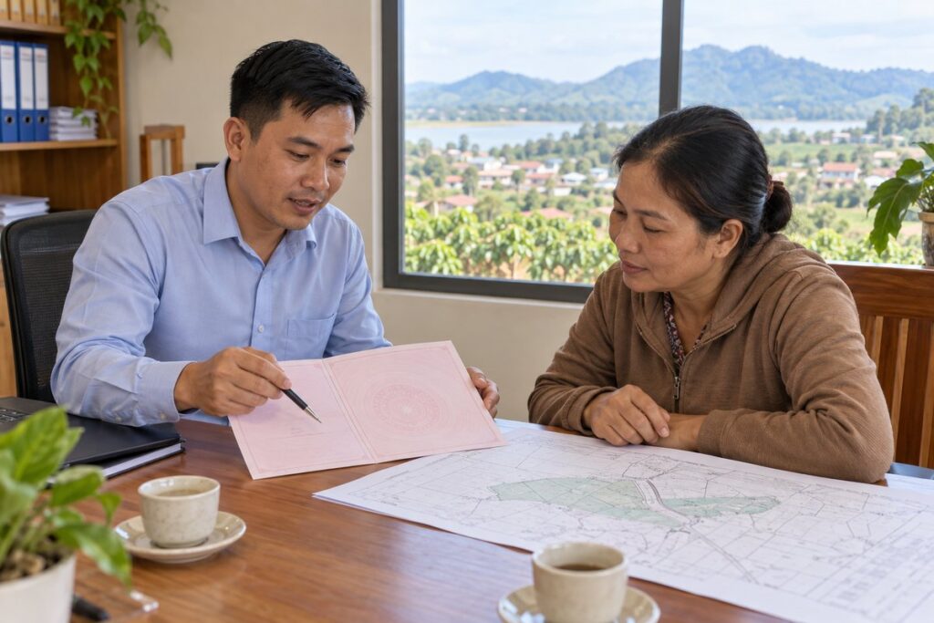 Cầm sổ đỏ Ea Kar