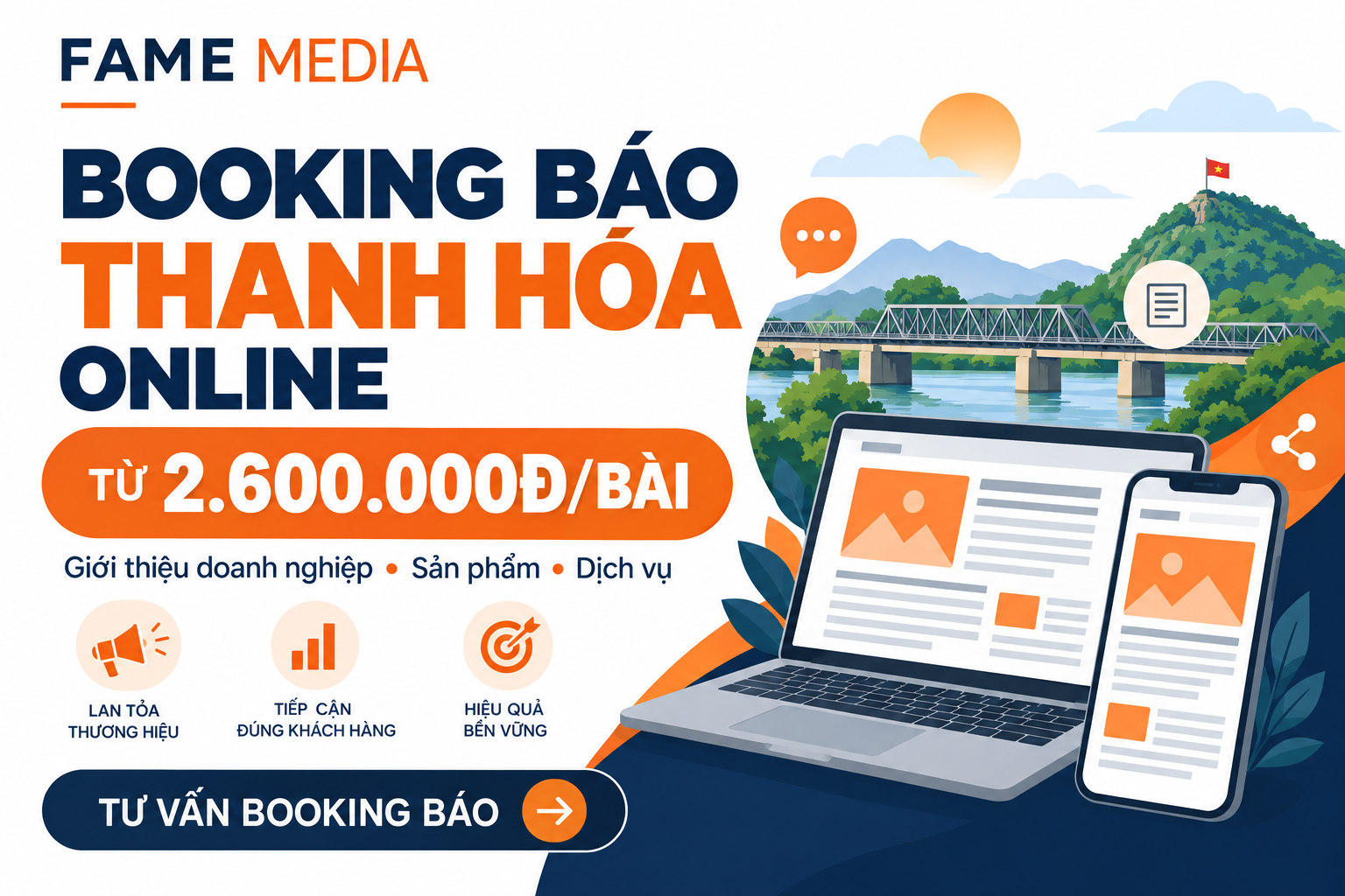 booking báo Thanh Hóa online
