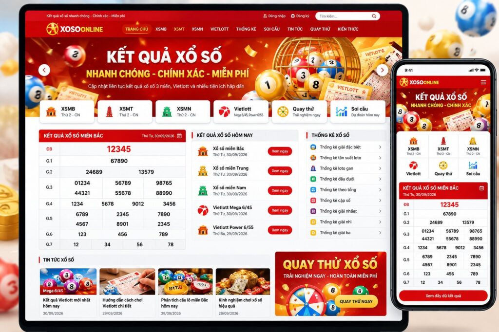 Thiết kế website xổ số