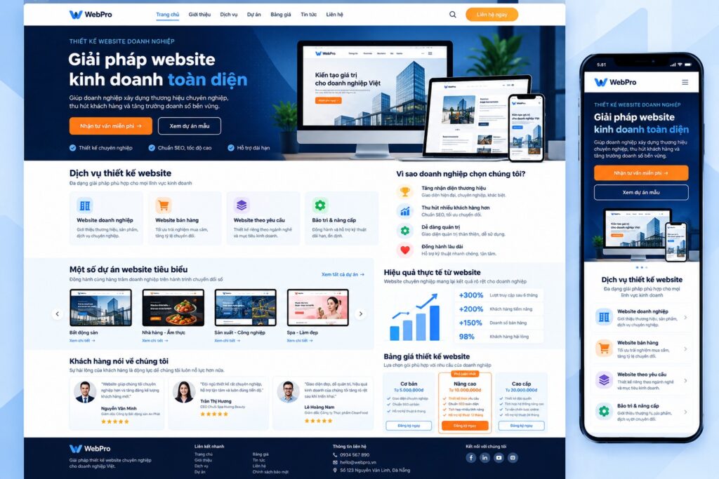 Thiết kế website kinh doanh