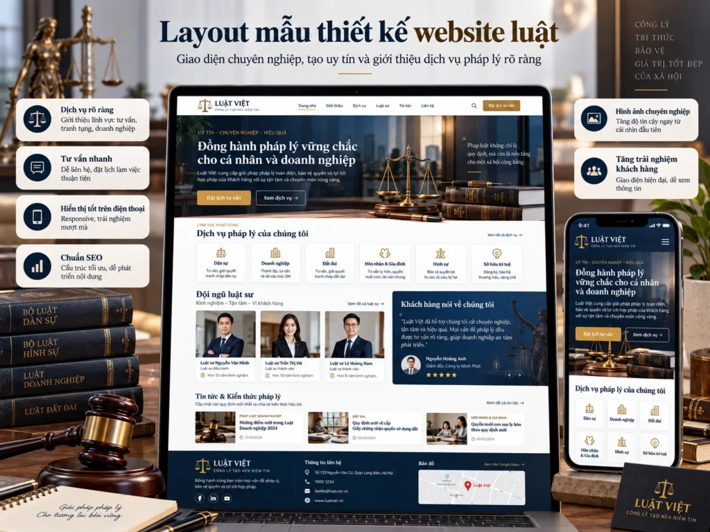 Thiết kế website luật