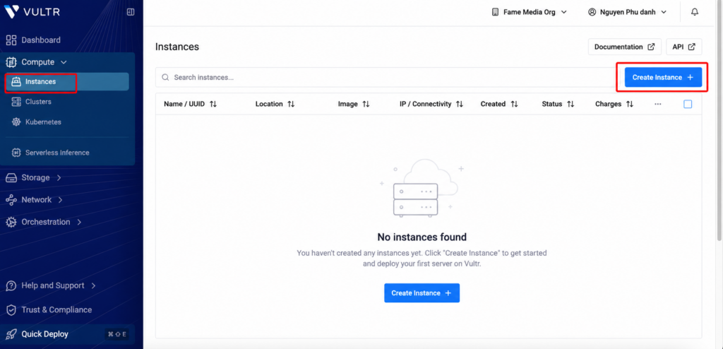 Cách tạo VPS trên Vultr