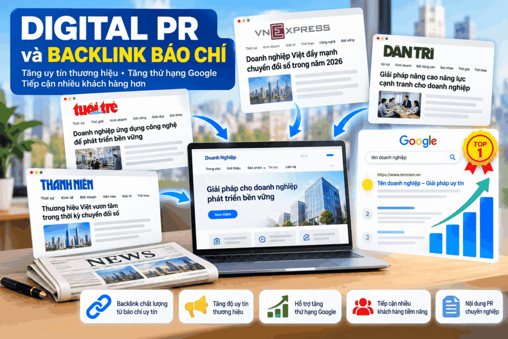 Digital PR và backlink báo chí
