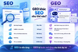 GEO khác SEO như thế nào