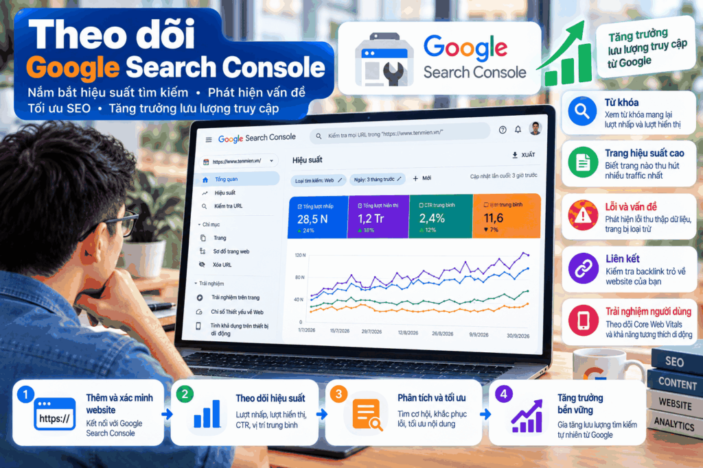 Theo dõi Google Search Console