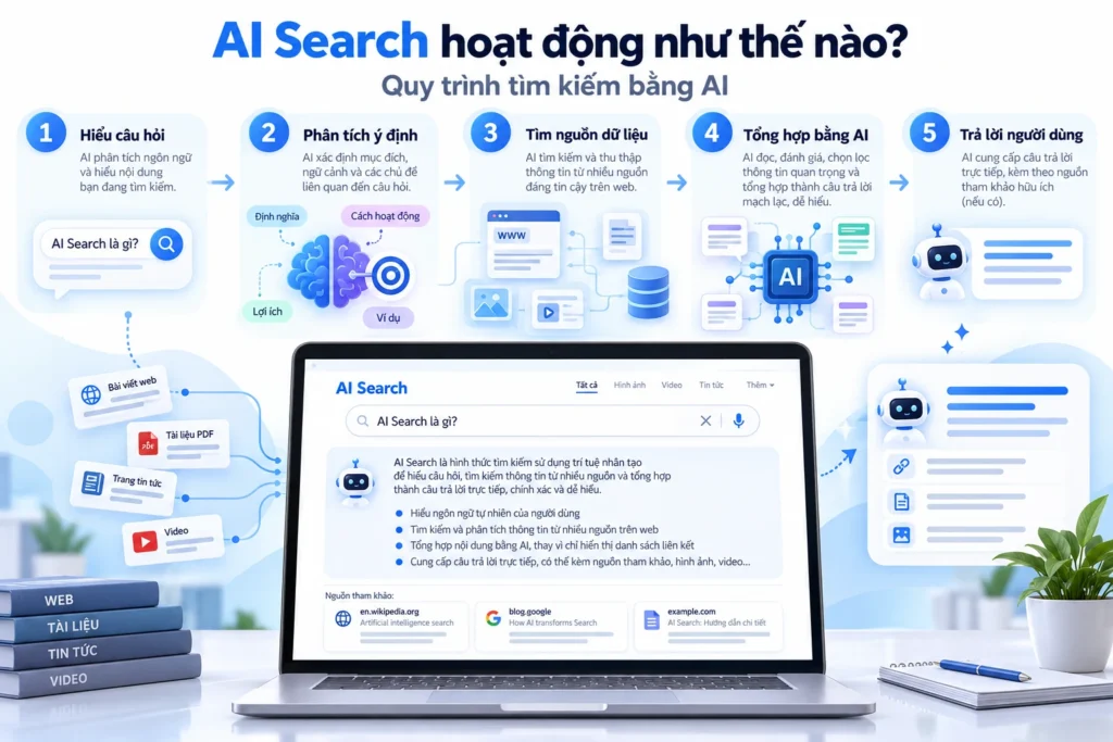 AI Search hoạt động như thế nào?
