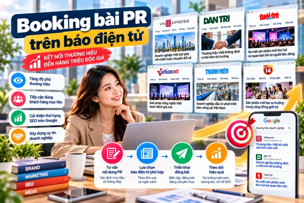 Booking bài PR trên báo điện tử