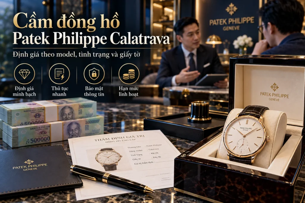 Cầm đồng hồ Patek Philippe Calatrava