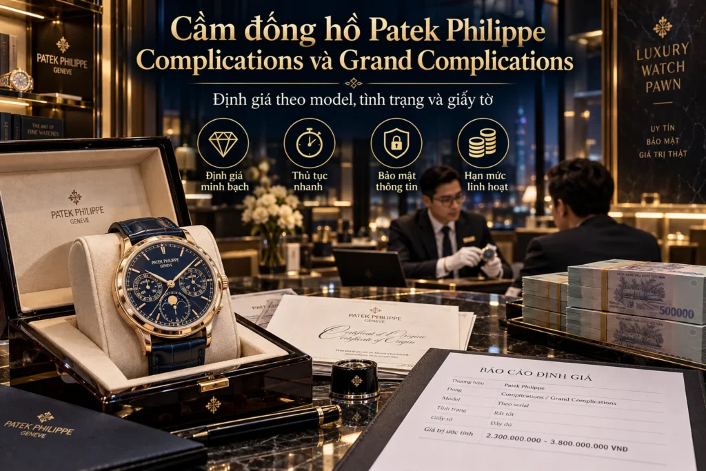 Cầm đồng hồ Patek Philippe Complications và Grand Complications