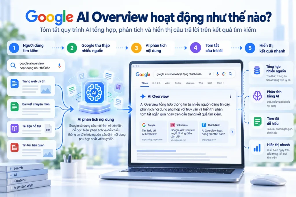 Google AI Overview hoạt động như thế nào?