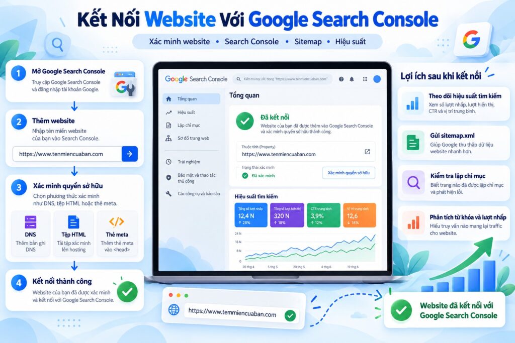 Kết nối website với Google Search Console
