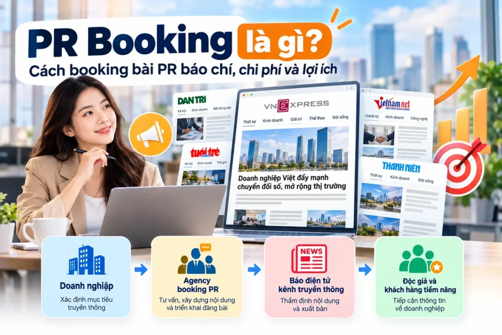 PR Booking là gì? Cách booking bài PR báo chí, chi phí và lợi ích