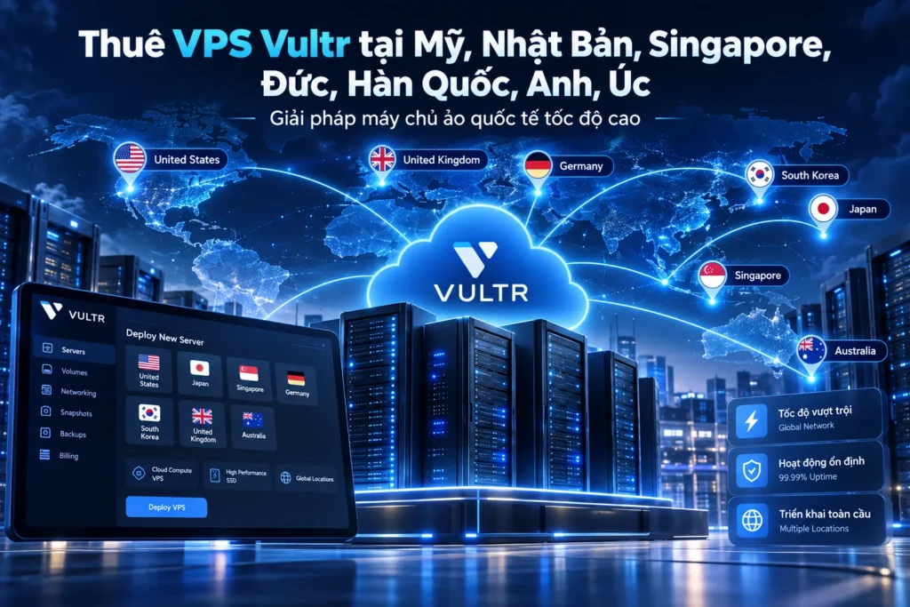 Thuê VPS ngoại giá rẻ– VPS Mỹ, Nhật Bản, Singapore, Đức, Hàn Quốc, Anh và Úc